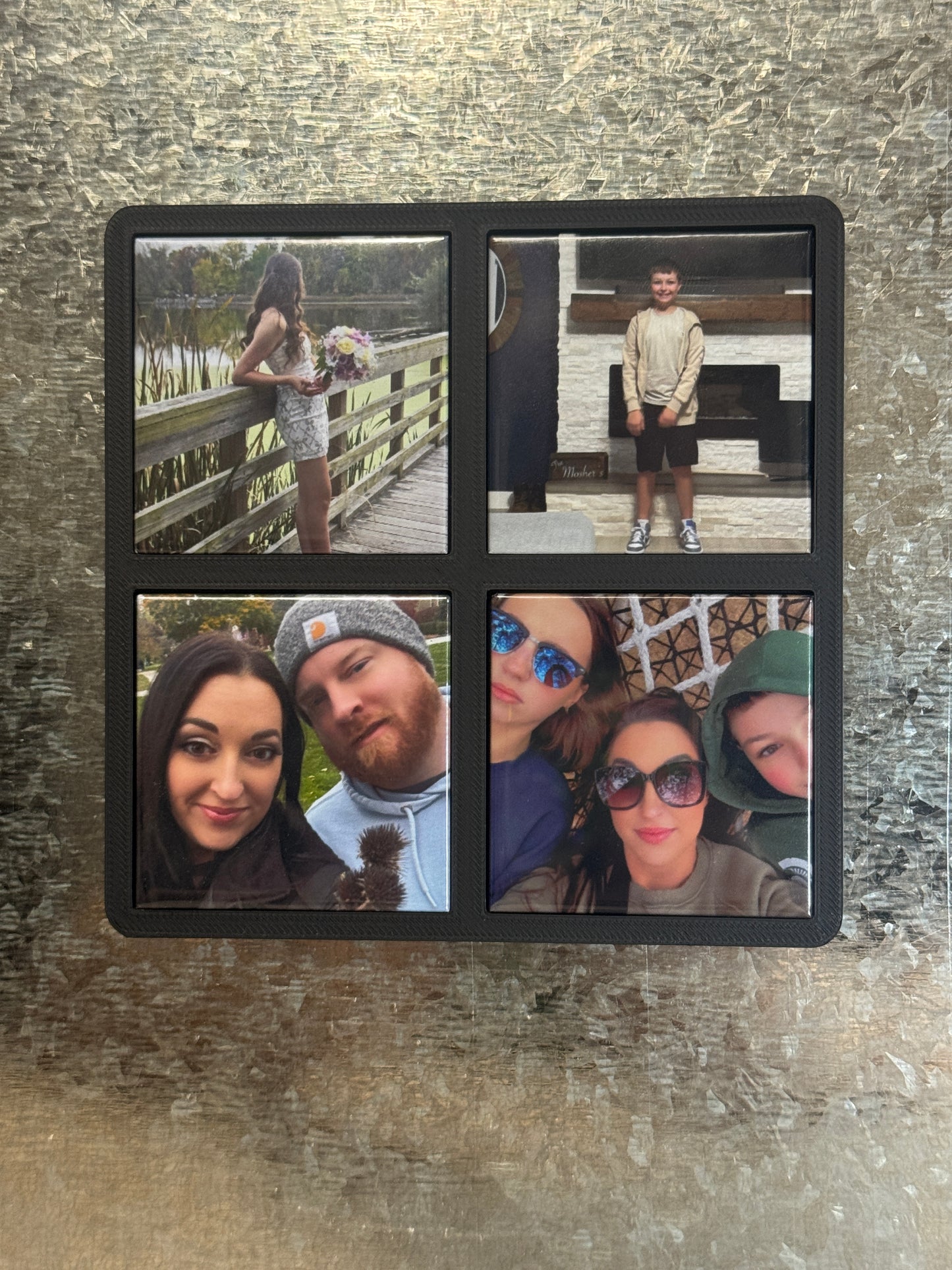 2x2 four photo magnet frame