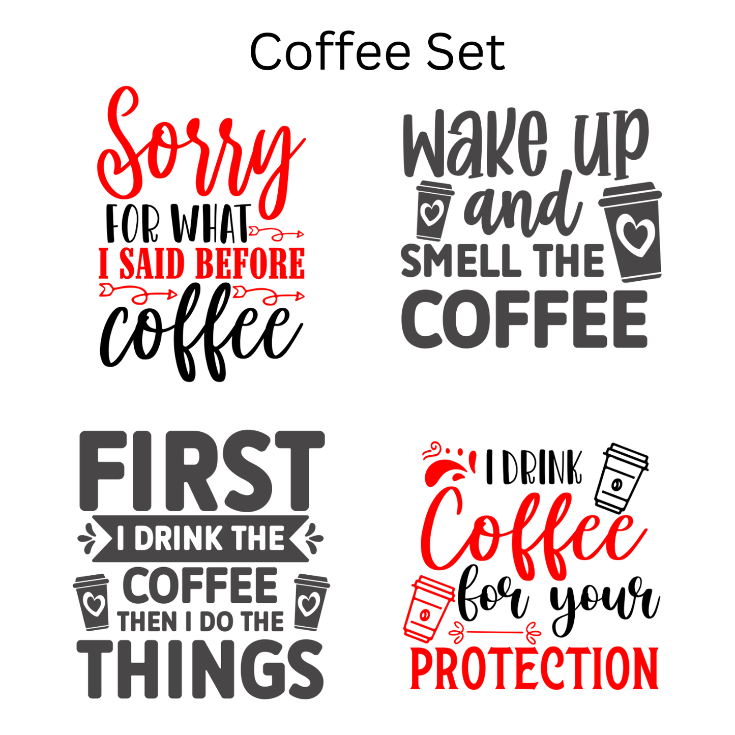 Pre-made magnets. Themed sets (4 per pack)