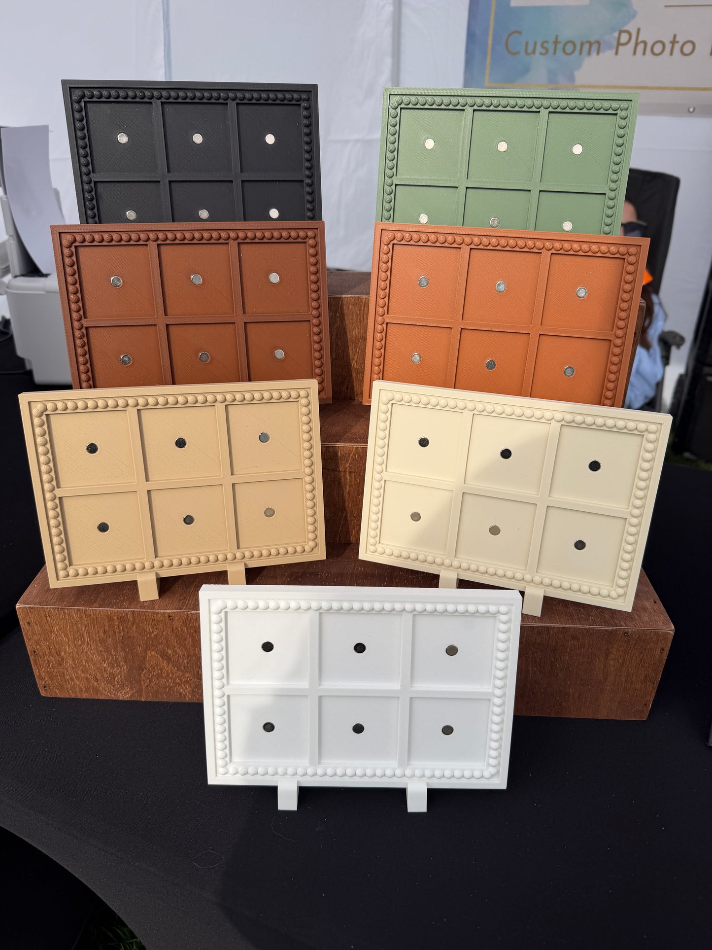 2x3 six photo magnet Boho frames