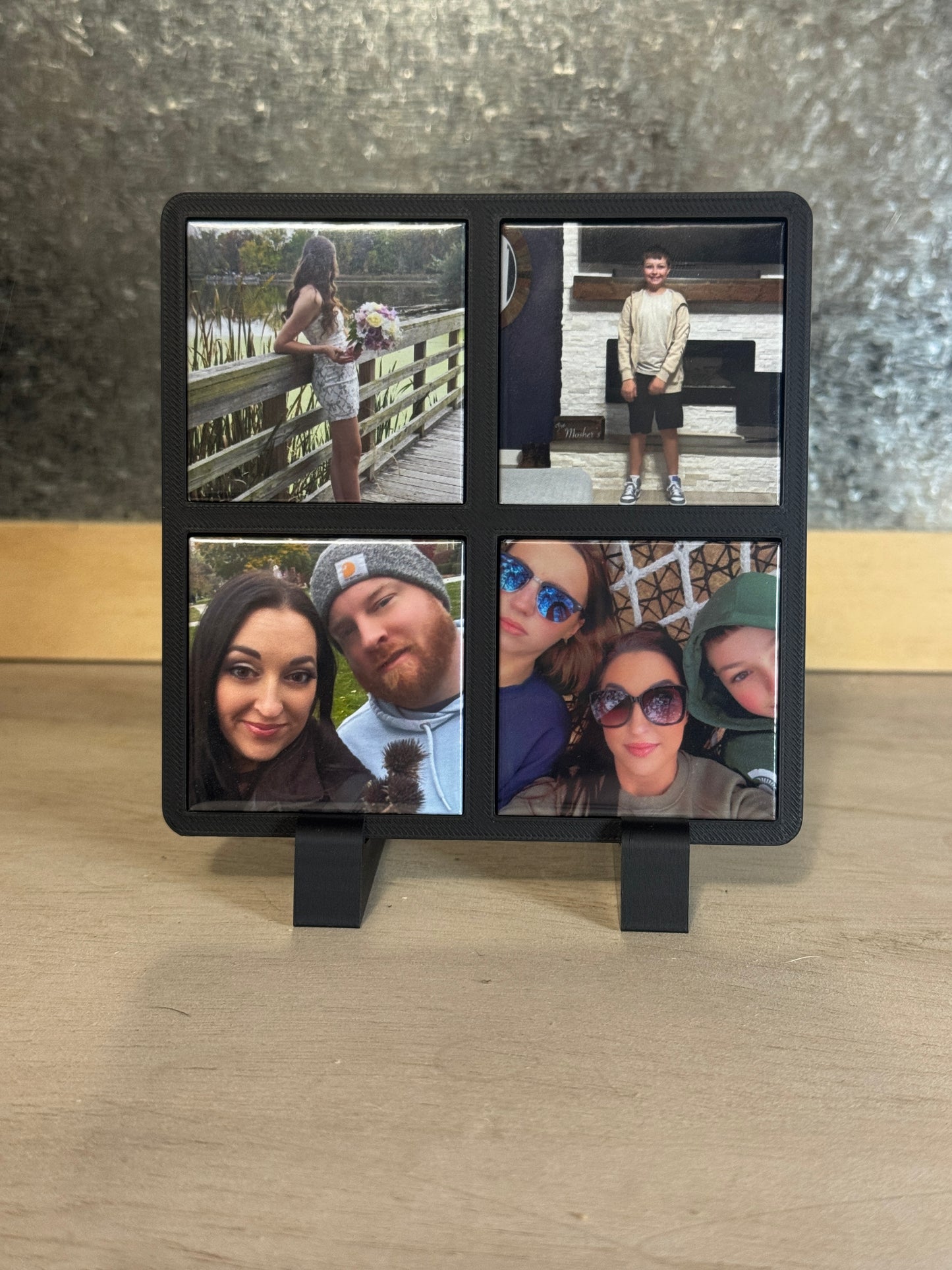 2x2 four photo magnet frame