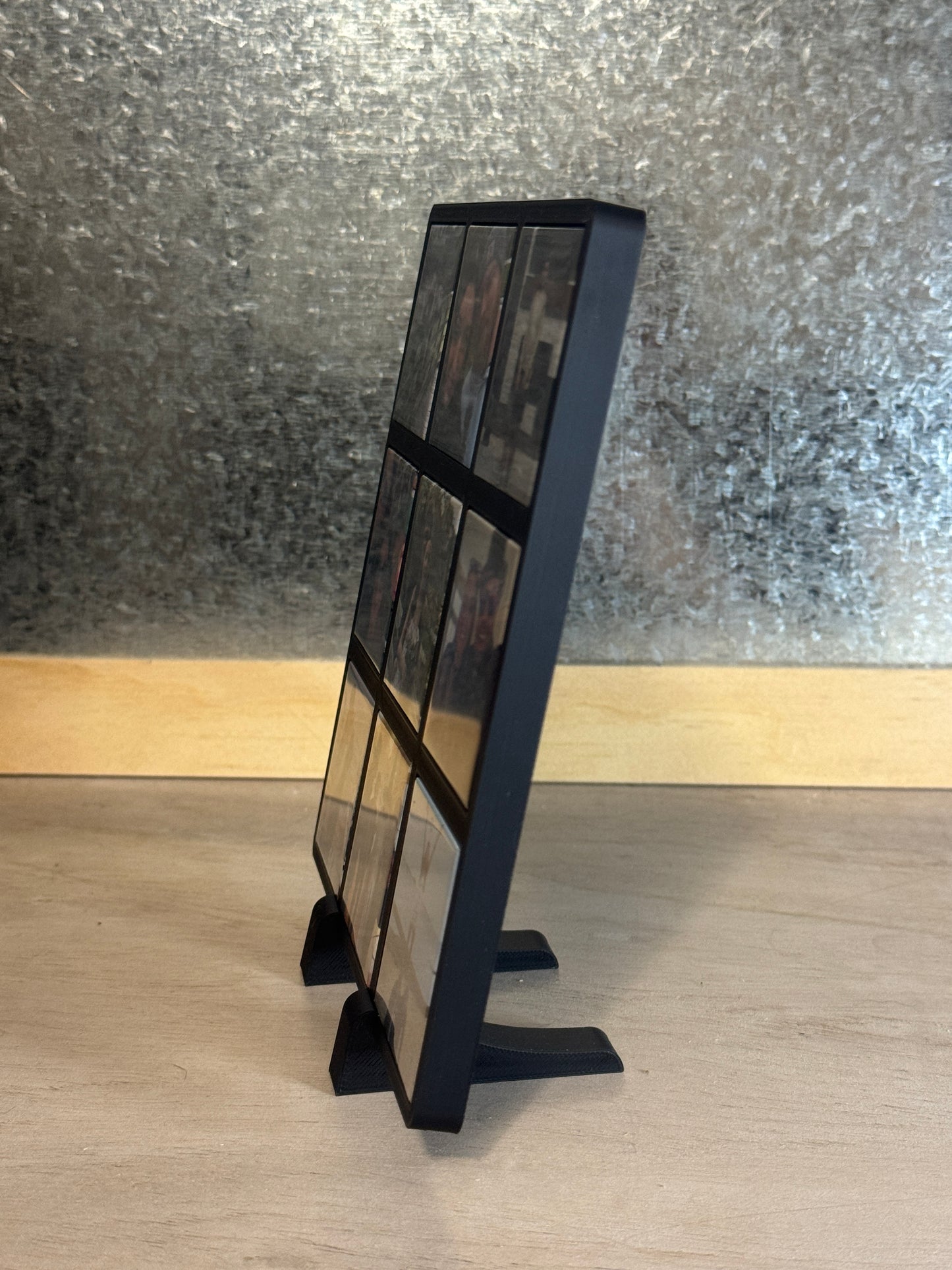 3x3 nine photo magnet frame