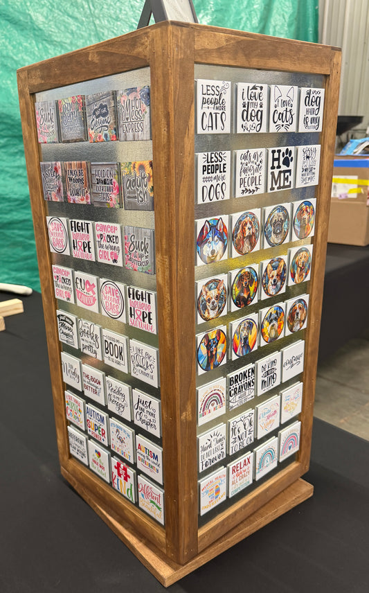 Pre-made magnets. Themed sets (4 per pack)