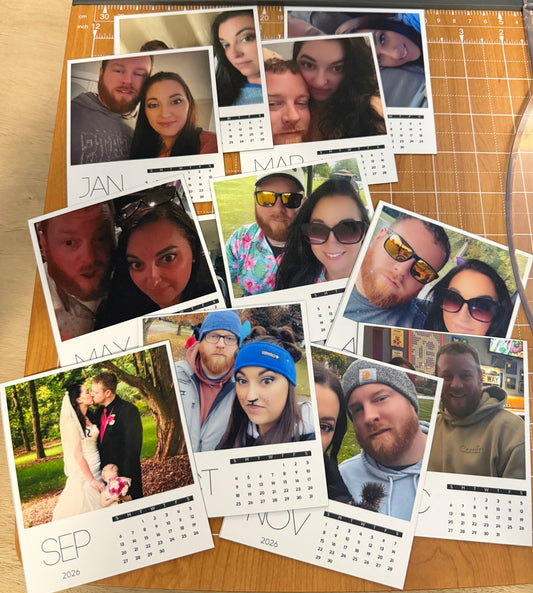 12 Month Flexible Photo Magnet Calendar